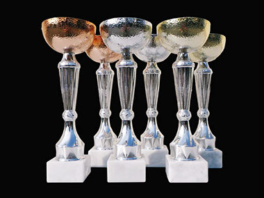 Lots de coupes Bronze argent et or de taille unique